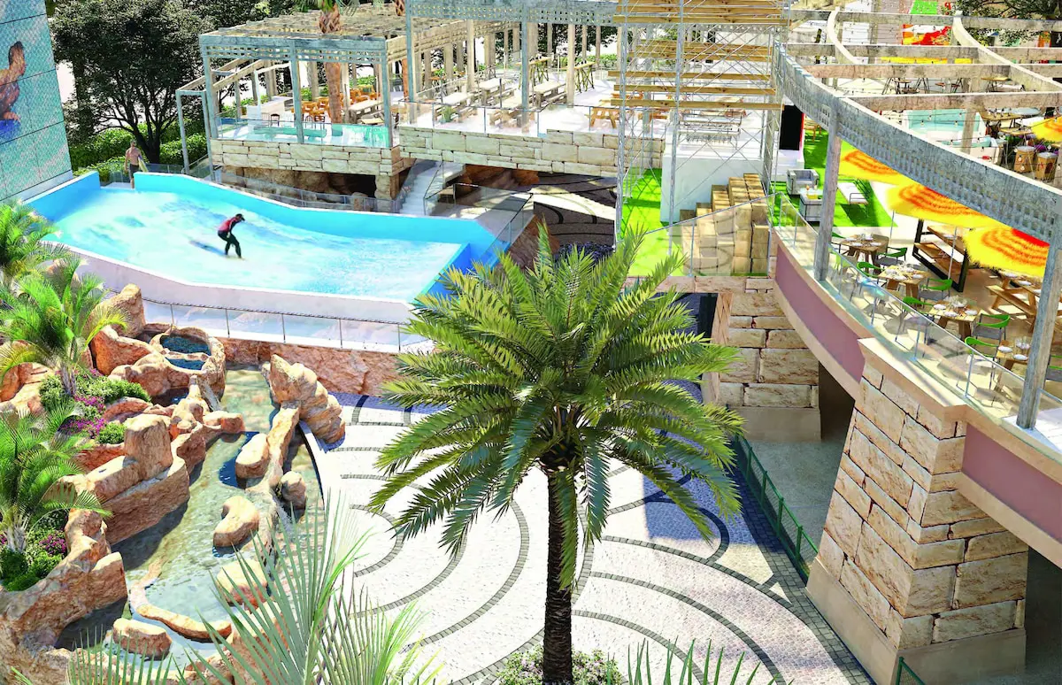 پارک آبی هتل آتلانتیس، د پالم